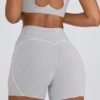 Soft Active minishorts i grå melert