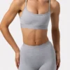 Soft Active minishorts i grå melert