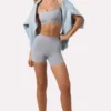 Soft Active minishorts i grå melert