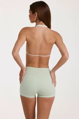 Soft Active minishorts i salvie melert