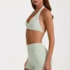 Soft Active minishorts i salvie melert
