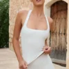 Soft Active Racerback Tank Top i krem