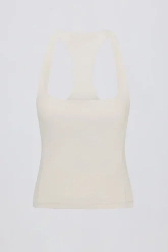 Soft Active Racerback Tank Top i krem