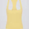 Soft Active Racerback Tank Top i Lemon