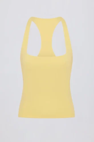 Soft Active Racerback Tank Top i Lemon