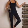 Soft Active ryggløs jumpsuit i svart