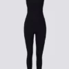 Soft Active ryggløs jumpsuit i svart