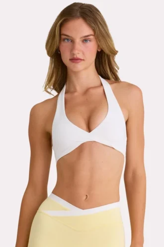 Soft Active sports-BH i melkehvit