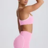 Soft Active sports-BH med hjerteformet utringning i babyrosa