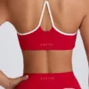 Soft Active sports-BH med hjerteformet utringning i Hot Red