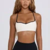Soft Active sports-BH med hjerteformet utringning i hvit