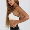 Soft Active sports-BH med hjerteformet utringning i hvit