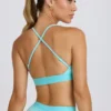 Soft Active sports-BH med kryssrygg i Aqua