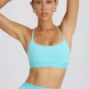 Soft Active sports-BH med kryssrygg i Aqua