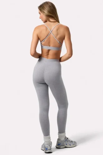 Soft Active-leggings i grå melert