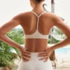 Soft Active sports-BH med racerrygg i krem