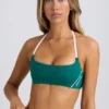 Soft Active sports-BH med rund hals i Varsity Green