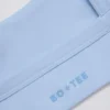 Soft Active sports-BH med sømdetaljer i Sky