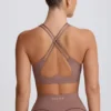 Soft Active sports-BH med V-hals i Mocha