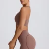 Soft Active sports-BH med V-hals i Mocha