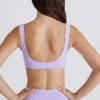 Soft Active sports-BH med vridd front i lilla