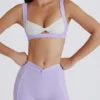 Soft Active sports-BH med vridd front i lilla