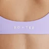 Soft Active sports-BH med vridd front i lilla