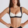 Soft Active sports-BH med vridd front i svart