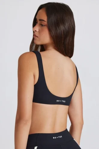 Soft Active sports-BH med vridd front i svart
