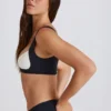 Soft Active sports-BH med vridd front i svart