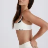 Soft Active sports-BH med vridd rygg i elfenben