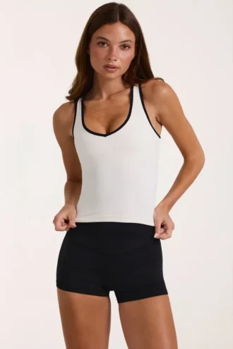 Soft Active-tanktop i elfenben