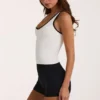 Soft Active-tanktop i elfenben