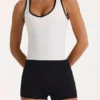 Soft Active-tanktop i elfenben