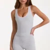 Soft Active-tanktop i grå melert