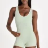 Soft Active-tanktop i salvie melert