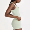 Soft Active-tanktop i salvie melert