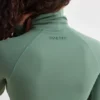 Soft Active turtleneck crop top i khaki