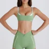 Soft Active Twist-Front minishorts i grønn