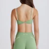 Soft Active Twist-Front minishorts i grønn