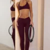 Soft Active V-Waist Leggings i burgunder