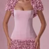 Soretta kort bolero  i Blush Pink