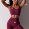 Super Sculpt-bikeshorts med høy midje i fargen Plum