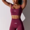Super Sculpt-bikeshorts med høy midje i fargen Plum