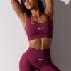 Super Sculpt-bikeshorts med høy midje i fargen Plum