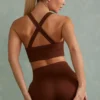 Super Sculpt Mini Shorts i brun