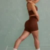 Super Sculpt Mini Shorts i brun