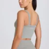 Super Sculpt sømløs lang camisole-top i grå melert