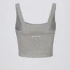Super Sculpt sømløs lang camisole-top i grå melert