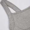 Super Sculpt sømløs lang camisole-top i grå melert